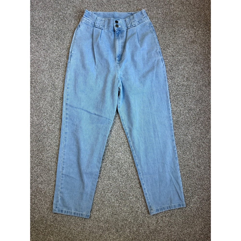 Lucy & Yak High Waisted Tapered Organic Cotton Jeans Light Wash W30/R